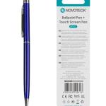 Caneta 2 em 1 Novoteck NP-07 – Esferográfica e Touch Screen, Compatível com Dispositivos Capacitivos, Disponível em Múltiplas Cores - Azul