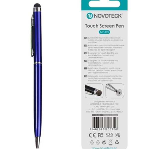 Caneta Touch Screen Novoteck NP-08 - Azul