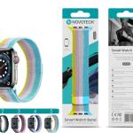 Bracelete Milanese Magnético Para AppleWatch Desgin Árco-Íris