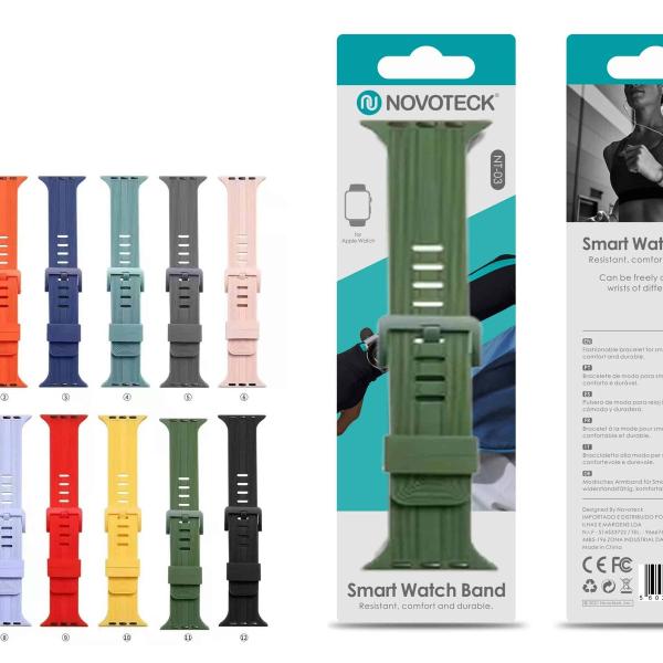 Bracelete Silicone Design Liso Para AppleWatch