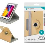Capa Protetora Universal Dourado para Tablet de 7'' - N-001 - Confortável, Resistente a Quedas e com Suporte Ajustável