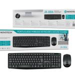 Combo de Teclado e Mouse/Rato sem Fios NOVOTECK JX-006 – Conforto e Eficiência no Trabalho e Lazer
