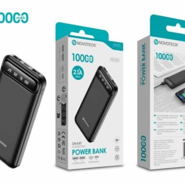 Power Bank 10000mAh PB-005 com Carga Inteligente e Display Digital
