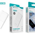 Power Bank NOVOTECK PB-019 10000mAh com Dupla Saída USB – Carregamento Inteligente 2.1A, Design Minimalista e Portátil
