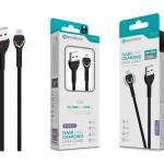 Cabo Type-C Negro 5A 50W 1M S-048 com Luz Indicador