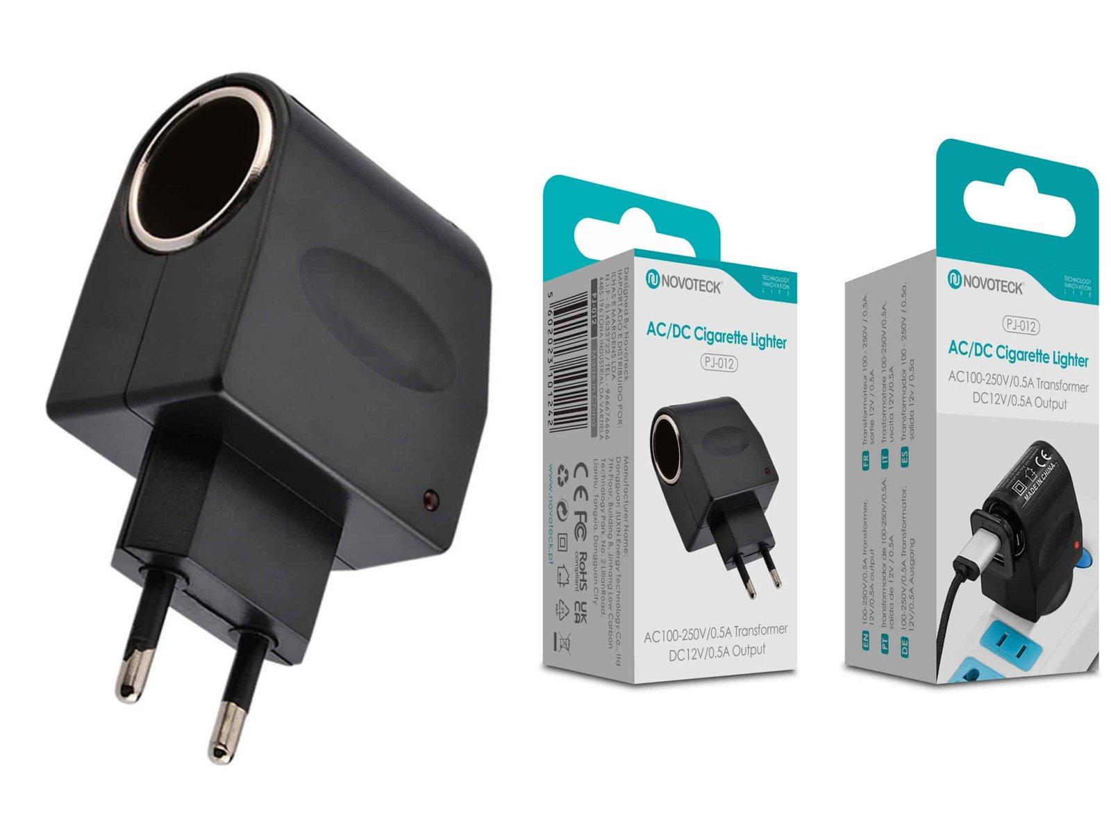 Adaptador Transformador AC/DC para Isqueiro de Carro PJ-012