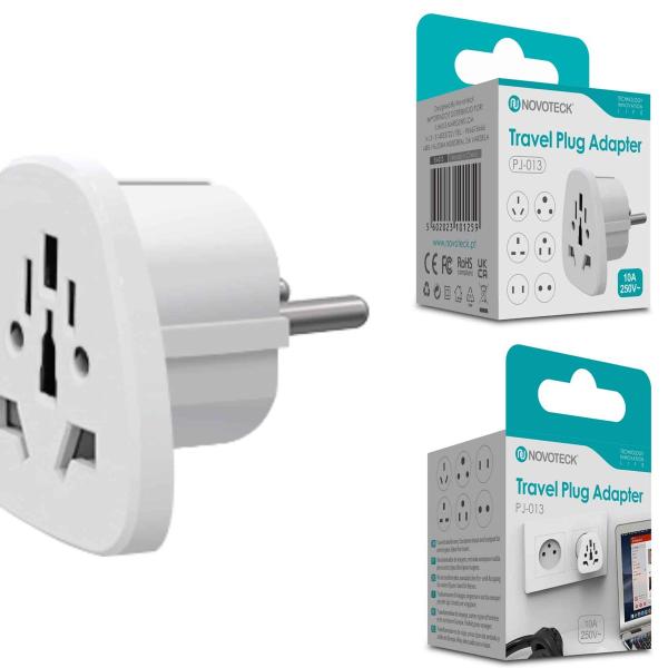Adaptador de Viagem Novoteck UniversalPJ-013