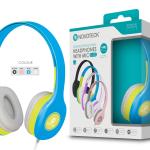 Auscultador com Micro - 120cm - Jack 3.50mm Azul EJ-003