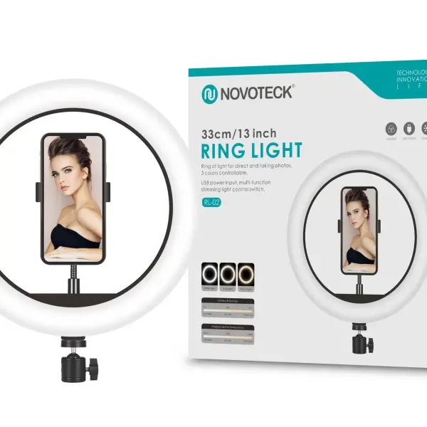 Ring light Novoteck 33cm sem tripé RL-02