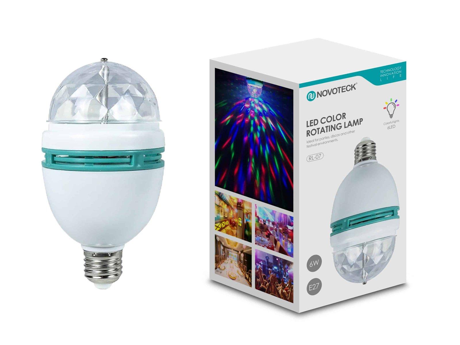 Lâmpada de Festa Giratória Multicor RL-07