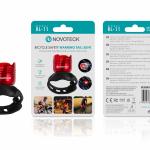 Luz de Segurança Traseira para Bicicleta Vermelho RL-11 – LED Alto Brilho, Modos Intermitente e Contínuo, Resistente à Água