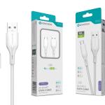 Cabo de Dados Type-C Branco 1.20M,5A, S-084