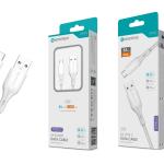 Cabo de Dados Type-C Branco 1.50M,5A, S-086