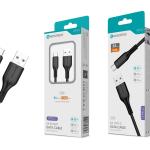 Cabo de Dados Type-C Negro 1.50M,5A, S-086