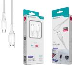 Cabo de Dados Type-C Branco 3M,5A, S-090
