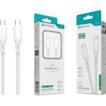 Cabo PD100W Type-C to Type-C Branco,1M,S-092