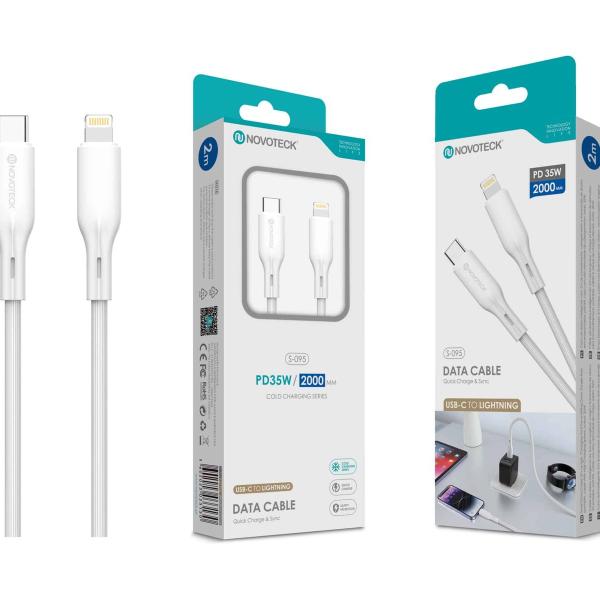 Cabo USB-C para Lightning PD35W Branco 2m S-095