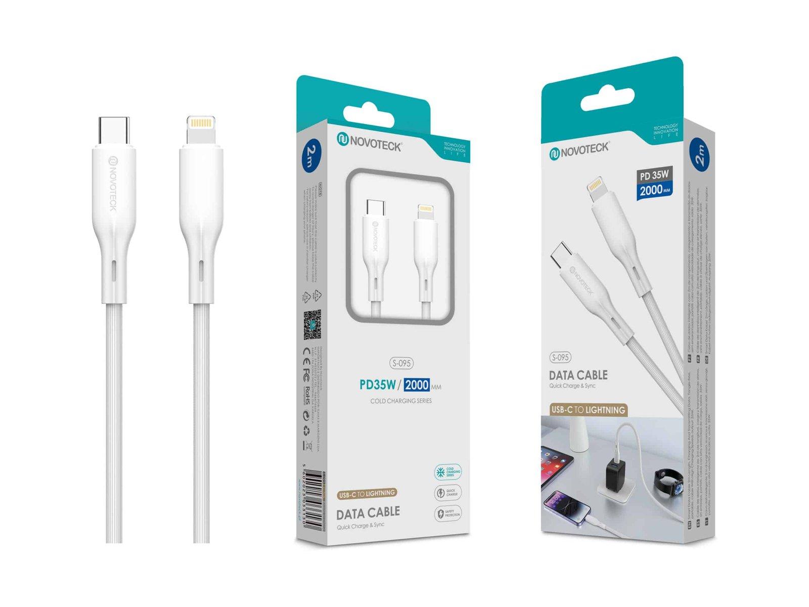 Cabo USB-C para Lightning PD35W Branco 2m S-095