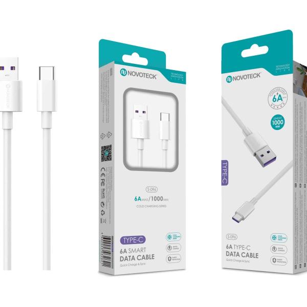 Cabo Type-C Branco 6A 1M S-096