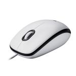 Rato com cabo e Sensor ótico Logitech M100 Branco 1000 dpi