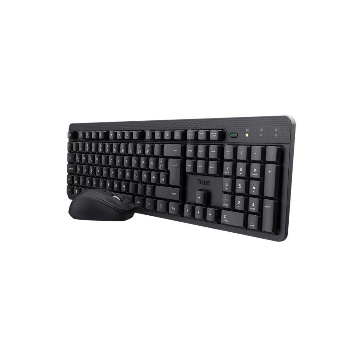 Teclado e Rato Trust TKM-360 Preto Qwerty espanhol