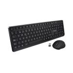 Teclado e Rato V7 CKW350ES Preto Qwerty espanhol