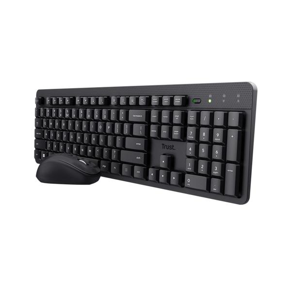 Teclado e Rato Trust 25020 ODYII Preto Qwerty espanhol