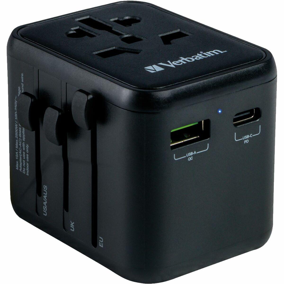Adaptador de tomada universal de viagem Verbatim UTA-02