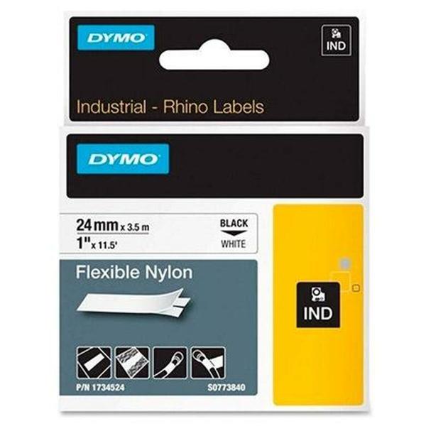 Cinta laminada para máquinas rotuladoras Dymo Rhino Preto Branco (5 Unidades)