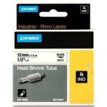 Cinta laminada para máquinas rotuladoras Rhino Dymo ID1-12 Branco Preto 12 x 1,5 mm (5 Unidades)