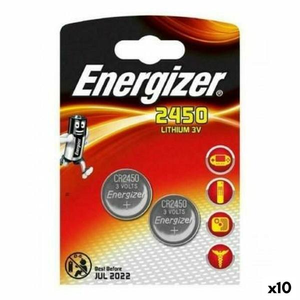 Pilhas de Botão de Lítio Energizer 3 V CR2450 (10 Unidades)