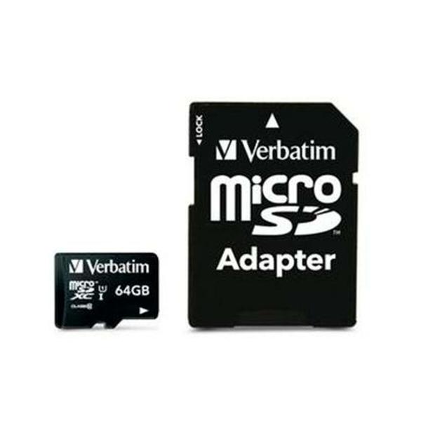 Cartão de Memória Micro SD com Adaptador Verbatim 64 GB (10 Unidades)