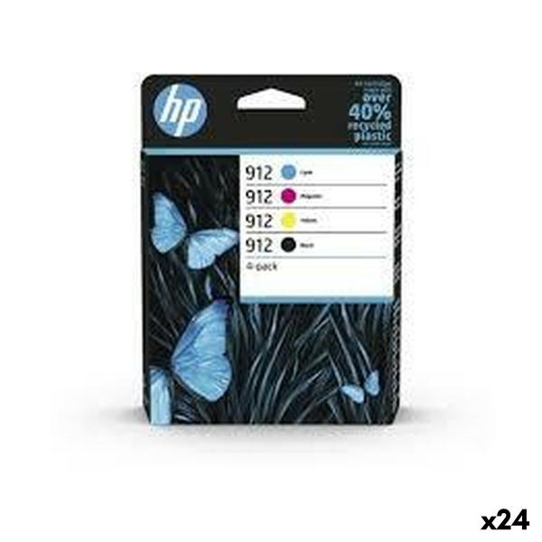 Tinteiro de Tinta Original HP Amarelo Azul Preto Magenta (24 Unidades)