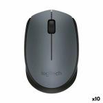 Rato Logitech Preto Cinzento 1000 dpi (10 Unidades)