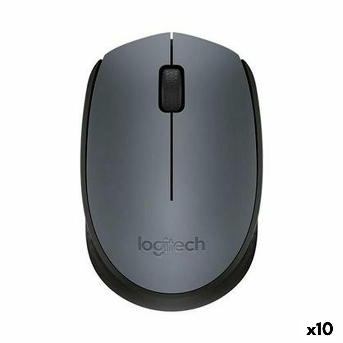 Rato Logitech Preto Cinzento 1000 dpi (10 Unidades)