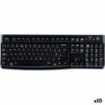 Teclado Logitech K120 Preto Qwerty espanhol (10 Unidades)
