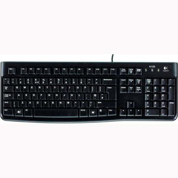 Teclado Logitech K120 Preto Qwerty espanhol (10 Unidades)