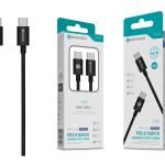 Cabo Type-C PD 3.0 Quick Charge - 66W, 1000mm, Sincronização Rápida S-059