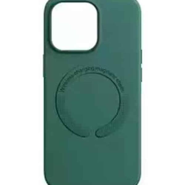 Capa para Smartphones com MagSafe - SJK-008 Compatível com Acessórios Magnéticos, Material Premium - Verde , iPhone 15 Pro