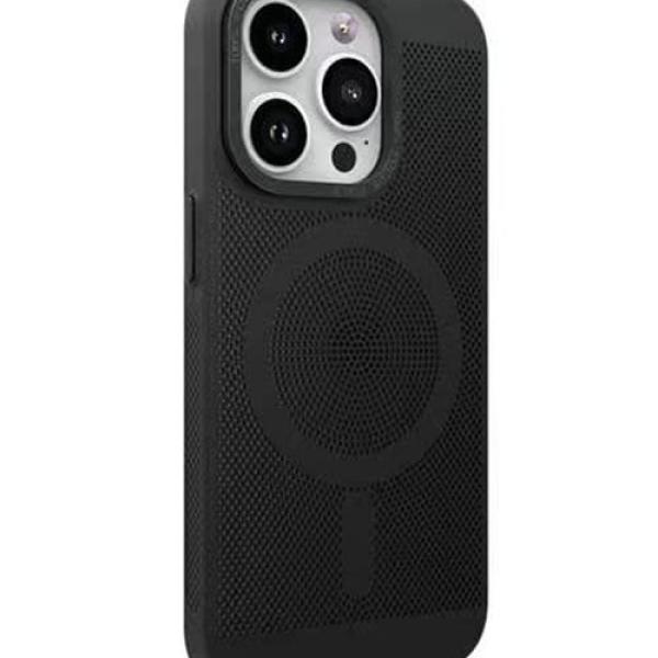 Capa Protetora MagSafe em Metal Calor Dissipação Novoteck SJK-011 - Alta Durabilidade, Compatível com Acessórios Magnéticos - Negro , iPhone 15 Pro Max