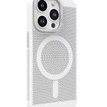 Capa Protetora MagSafe em Metal Calor Dissipação Novoteck SJK-011 - Alta Durabilidade, Compatível com Acessórios Magnéticos - Prateado , iPhone 12 Pro