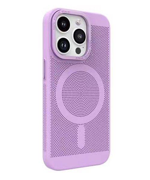 Capa Protetora MagSafe em Metal Calor Dissipação Novoteck SJK-011 - Alta Durabilidade, Compatível com Acessórios Magnéticos - Roxo , IPHONE 11