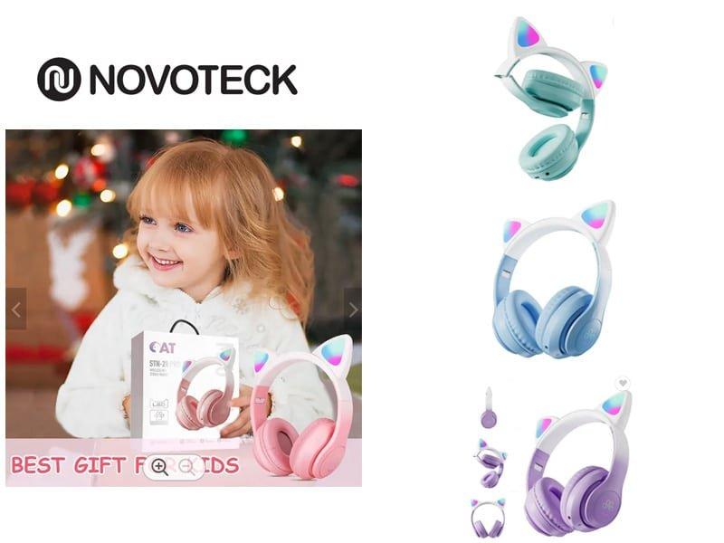 STN-28 PRO AURICULARES BLUETOOTH GATO RGB