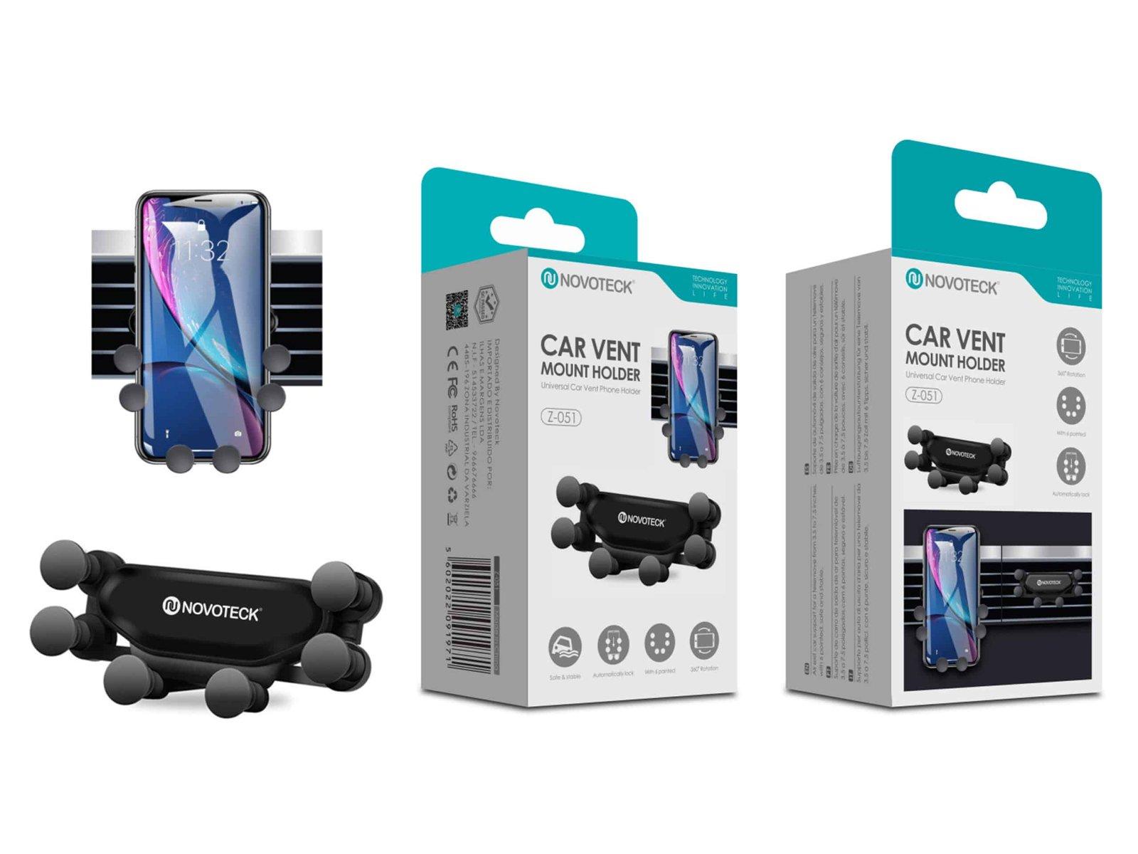 Suporte Z-051 para Ventilação Automóvel – Articulado, Fácil Instalação, Durável e Universal