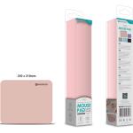 Tapete de Rato T-002 Superfície Otimizada, 250x210mm, Base Antiderrapante, Cor Rosa