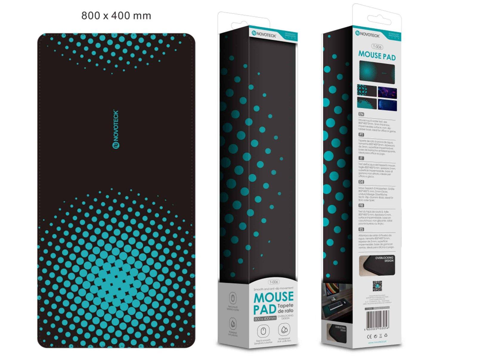 Tapete de Rato Gaming T-006,800x400mm, Base Antiderrapante, Padrão 3