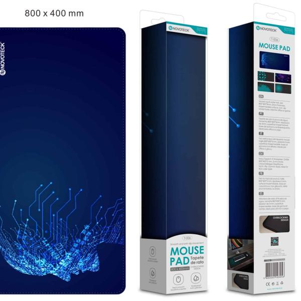 Tapete de Rato Gaming T-006,800x400mm, Base Antiderrapante, Padrão 4