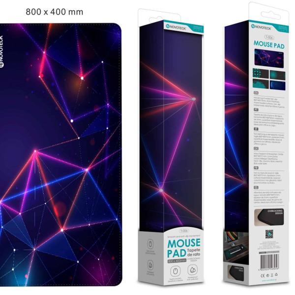 Tapete de Rato Gaming T-006,800x400mm, Base Antiderrapante, Padrão 5
