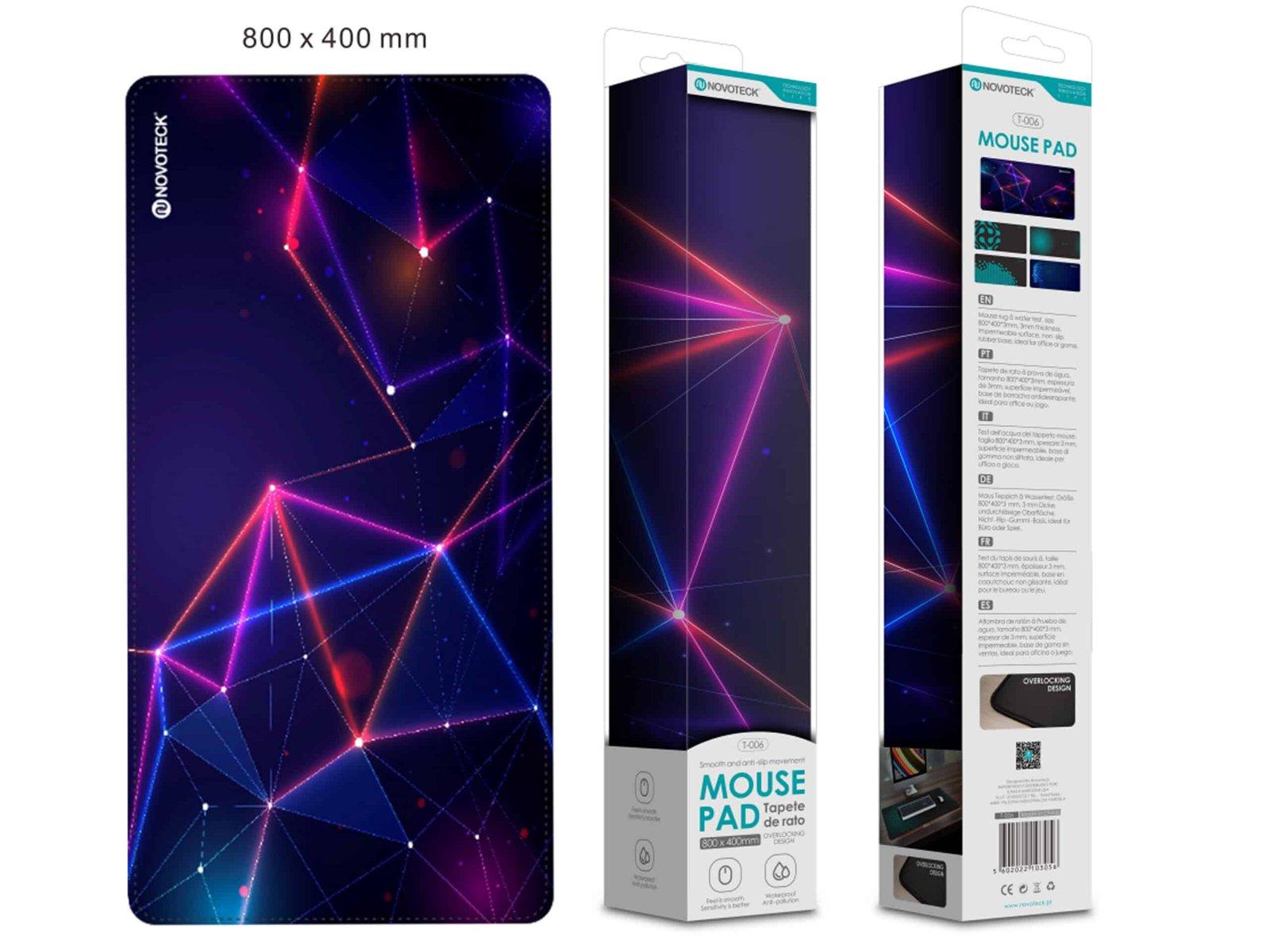 Tapete de Rato Gaming T-006,800x400mm, Base Antiderrapante, Padrão 5