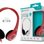 Auscultador com Micro - 120Cm - Jack 3.50Mm Vermelho EJ-001